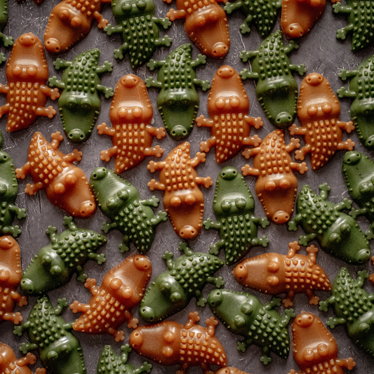 Vegetable & Peanut Butter Crocodiles