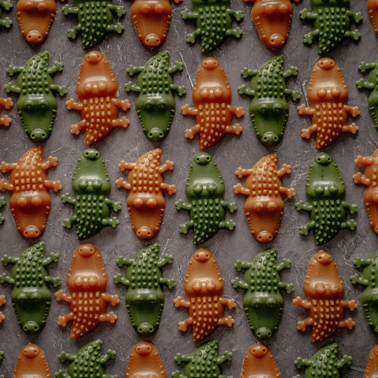 Vegetable & Peanut Butter Crocodiles