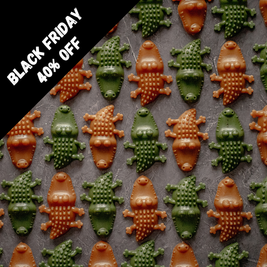 Vegetable & Peanut Butter Crocodiles